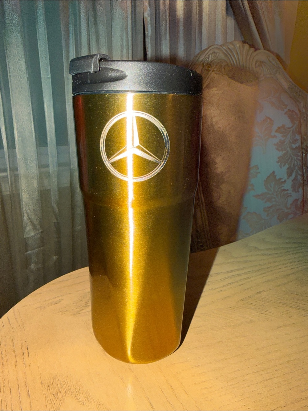 Mercedes-Benz Gold Stainless Steel Tumbler
